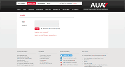 Desktop Screenshot of members.aua.ac.uk